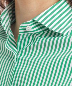 Donne Giannini Camicie | Camicia Xacus 45224 Pina 1103 Verde (3)