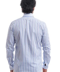 Uomini Giannini Camicie | Camicia Aspesi S3_A_Ce13_M261_ Bianco/Blu (20103)