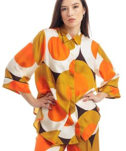 Donne Giannini Camicie | Beatrice B. Camicia 23Fe4012Circle Arancio (450)