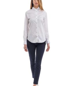 Donne Giannini Camicie | Camicia Xacus 45700 Nina 4104 Bianco (402)