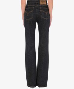 Donne Giannini Jeans | Jeans Moschino Jeans Denim Nero (A1555)