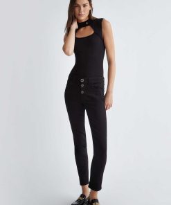 Donne Giannini Jeans | Liu°Jo Jeans Denim Nero (88000)