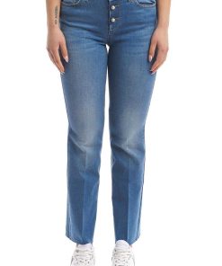 Donne Giannini Jeans | Liu°Jo Jeans Ua3113Ds004 Denim Blu Medio (78417)