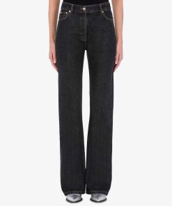 Donne Giannini Jeans | Jeans Moschino Jeans Denim Nero (A1555)