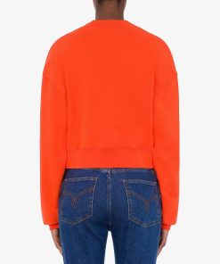 Donne Giannini Felpe | Moschino Jeans Felpa Arancio (J5051)