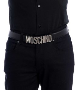 Uomini Giannini Cinghie | Moschino Cintura A8012 8001 Nero (6555)