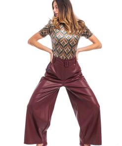 Donne Giannini Pantaloni | Mironce' Pantalone Bordeaux