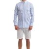 Uomini Giannini Camicie | Camicia Aspesi S3_A_Ce13_M261_ Bianco/Blu (20103)