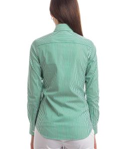 Donne Giannini Camicie | Camicia Xacus 45224 Pina 1103 Verde (3)