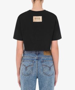 Uomini Giannini Maglioni | T-Shirt Moschino Jeans Nero (A6555)