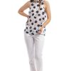 Donne Giannini Camicie | Camicia Xacus 45534 Stella 4142 Bianco/Blu (3)