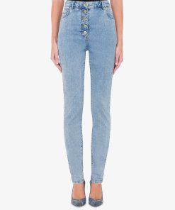 Donne Giannini Jeans | Jeans Moschino Jeans Fantasia Blu (A1295)