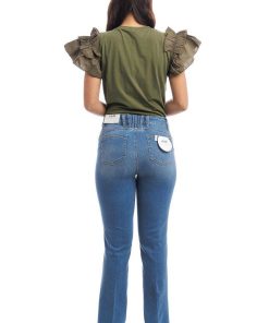 Donne Giannini Jeans | Liu°Jo Jeans Ua3113Ds004 Denim Blu Medio (78417)