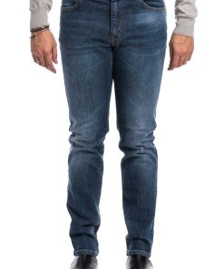 Uomini Giannini Jeans | Jeans Da Costruzione 0/Zero Denim Blu Medio (Ssw15819)