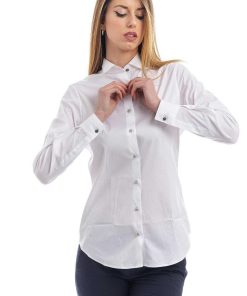 Donne Giannini Camicie | Camicia Xacus 45700 Nina 4104 Bianco (402)