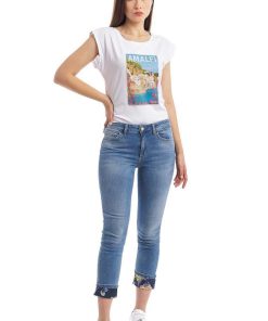 Donne Giannini Jeans | Liu°Jo Jeans Ua3054D4448 Denim Blu Medio (78420)