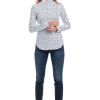 Donne Giannini Camicie | Xacus Camicia Bianco/Blu (001)