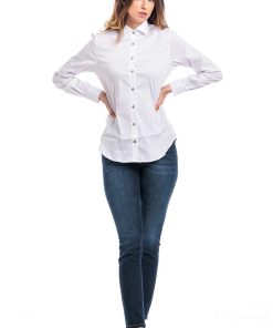 Donne Giannini Camicie | Xacus Camicia Bianco (001)